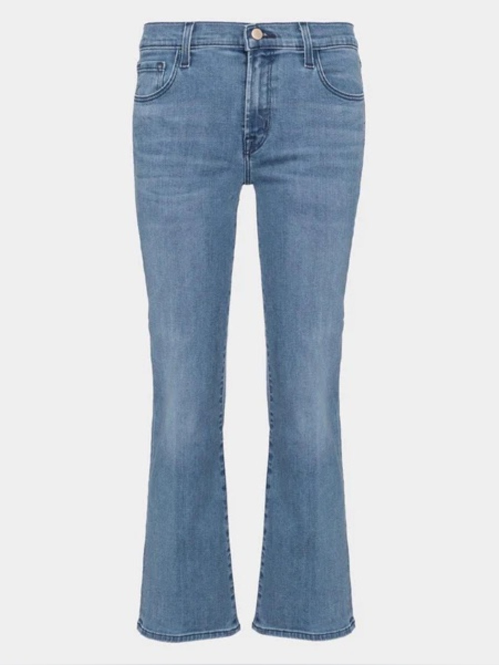 👖 J Brand Selena Cropped Kick Flare Bootcut Light Blue Jeans Y2K Quiet Luxury - Picture 15 of 15